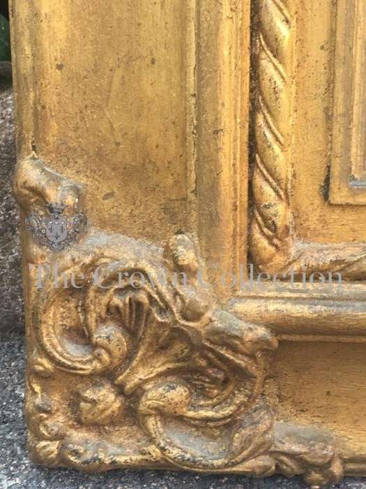 Gilt Framed Rectangular Mirror with Bevelled Plate