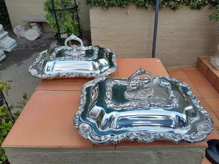 A Pair of 19th Century Regency Silver plate Entrée dishes