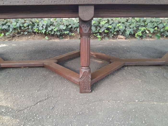 A 20th Century Rare Refectory Solid Jarrah Wood Table of Large Proportions