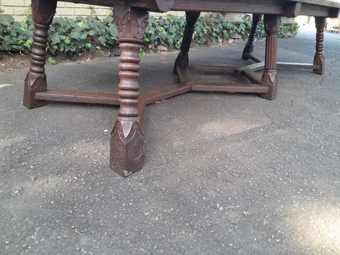A 20th Century Rare Refectory Solid Jarrah Wood Table of Large Proportions