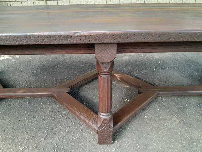 A 20th Century Rare Refectory Solid Jarrah Wood Table of Large Proportions