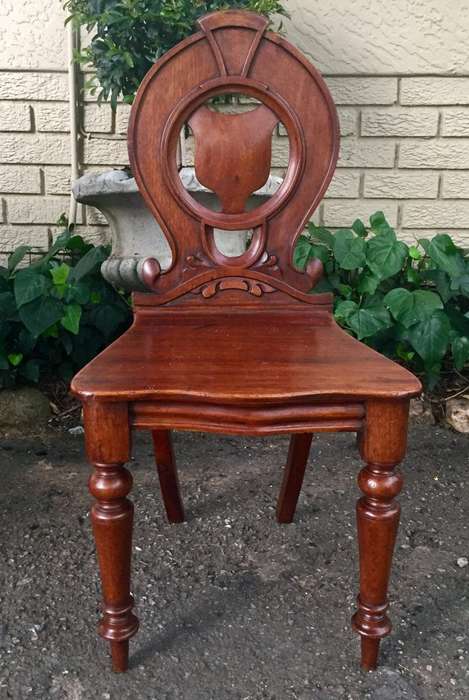 Victorian Oak Hall Chair