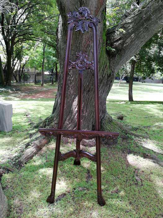 Pair of Carved And Ornate Mahogany Style Easel In The Rococo Style