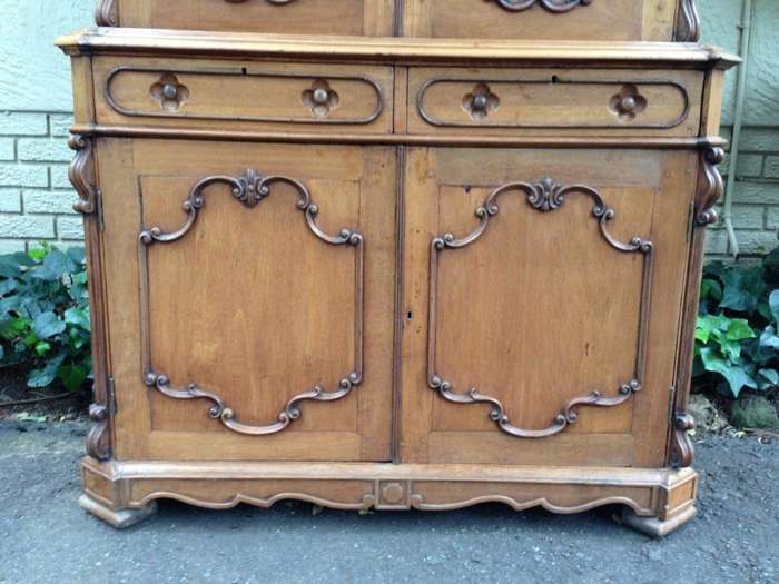 Indo Dutch Rosewood And Teak Linen Press, 19th Century