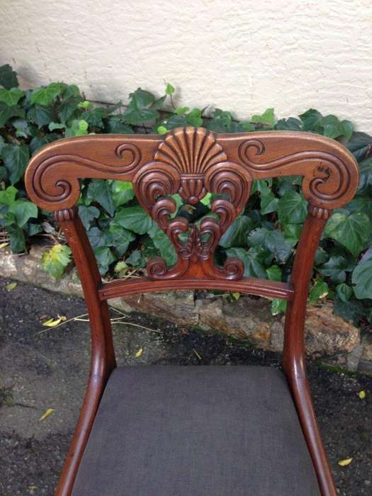 A Set Of Six William Iv Mahogany Dining Chairs