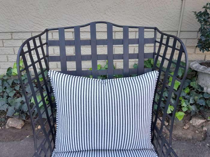 A Pair of Custom-Made Heavy Wrought Iron Highly decorative Wrought Iron Armchairs With Ticking Cu...