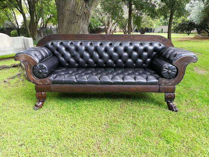 Late 19th Century Mahogany Settee