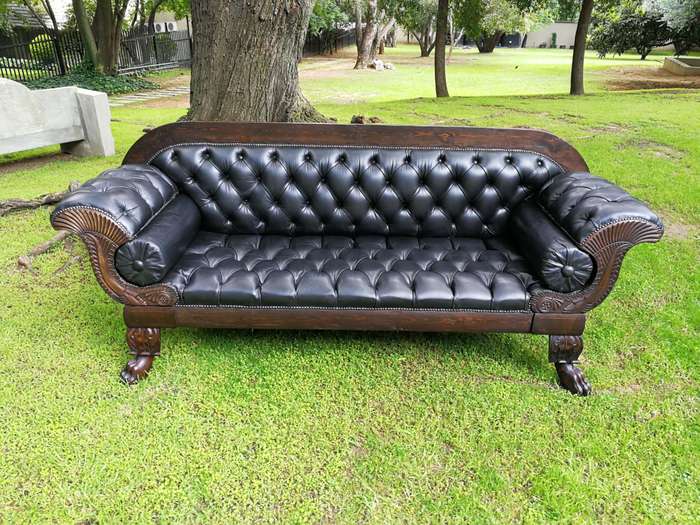 Late 19th Century Mahogany Settee