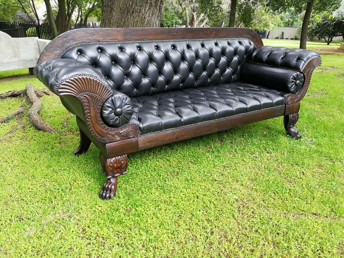 Late 19th Century Mahogany Settee