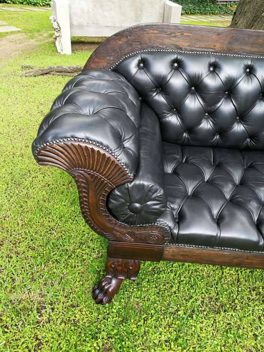 Late 19th Century Mahogany Settee