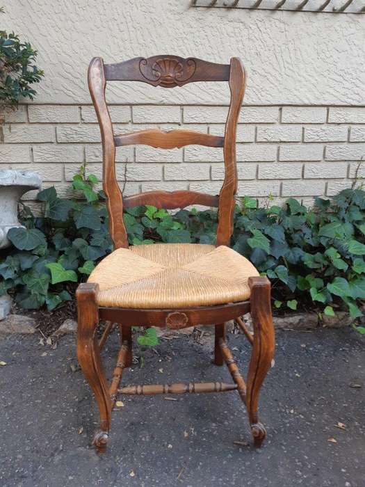Set Of 6 French Oak Chairs