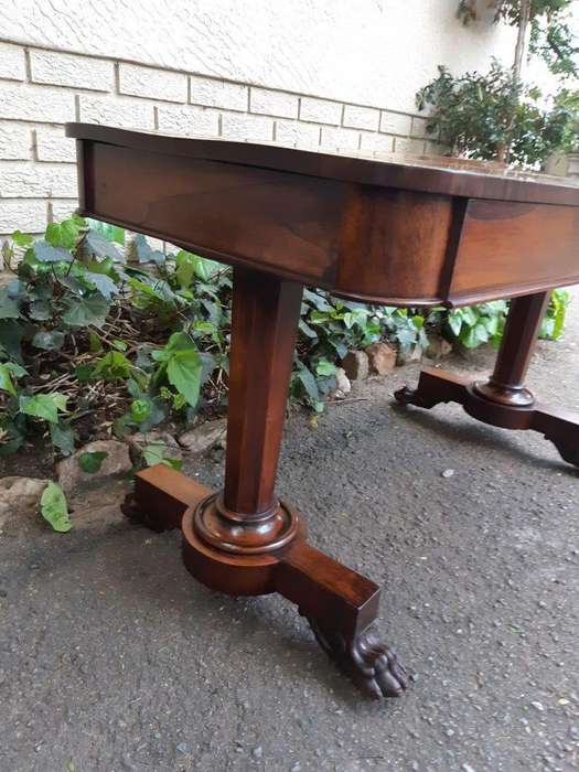 William IV RosewoodLibrary Table, with Two Graduating Drawers