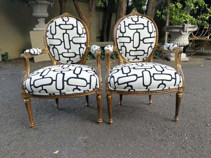 20th Century Pair Of French-Style Armchairs
