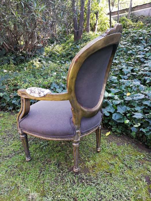 A Pair Of French Gilded Arm Chairs - ND