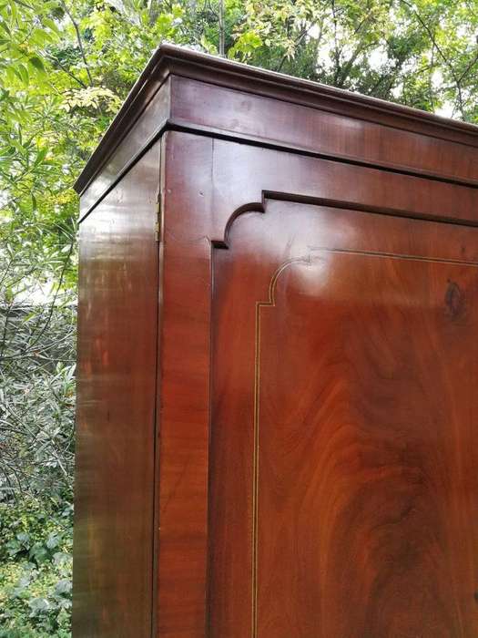 A Victorian mahogany linen press