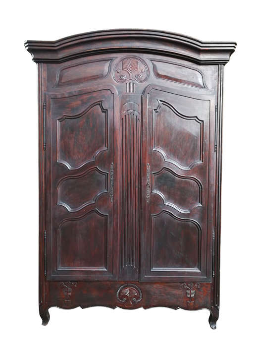 An 18th Century/early 19th Century French Walnut Dauphinoise armoire from the North of Lyon which...