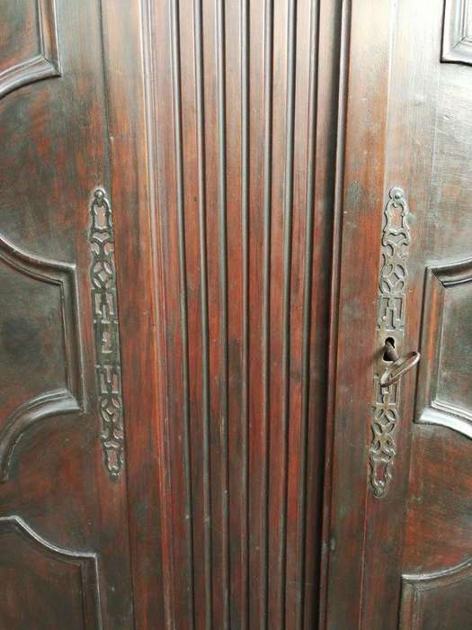 An 18th Century/early 19th Century French Walnut Dauphinoise armoire from the North of Lyon which...