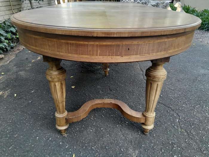 An Early 20th Century French Style Walnut Dining Table in a Contemporary Bleached Finish (10 Seater)