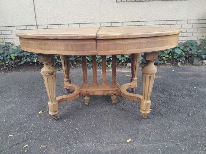 An Early 20th Century French Style Walnut Dining Table in a Contemporary Bleached Finish (10 Seater)