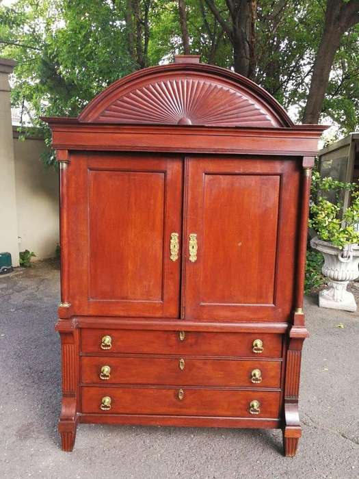 A 19th Century Mahogany Linen Press