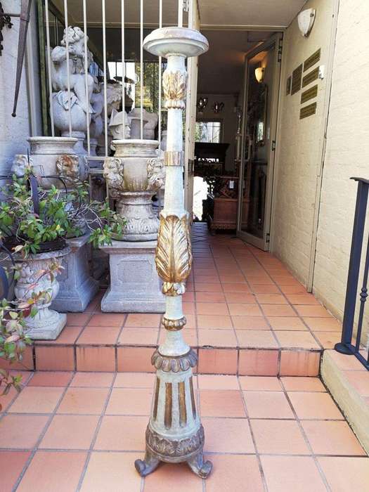 A Pair of Early 20th Century Giltwood and Painted Torchères ND