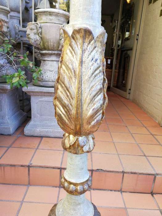 A Pair of Early 20th Century Giltwood and Painted Torchères ND