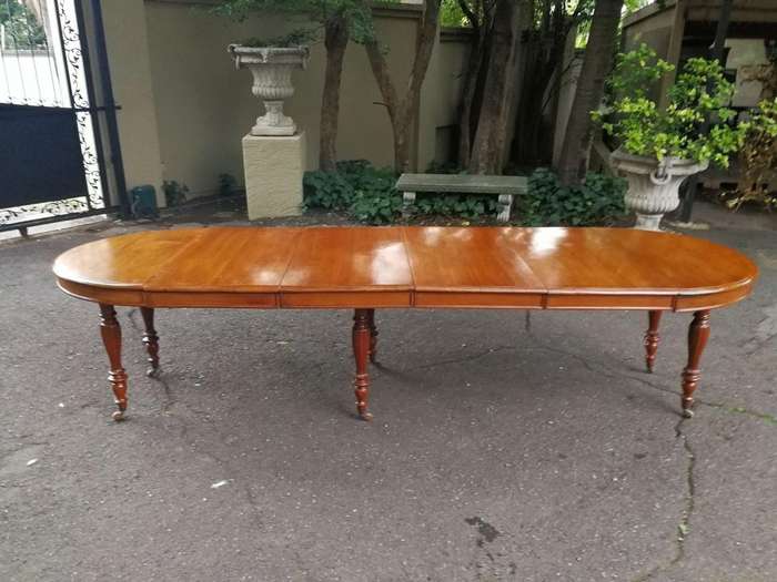 A 19th Century Victorian Style Teak Extending Dining Table (10 Seater)