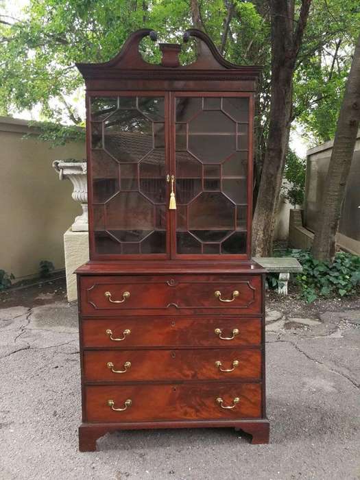 George III Mahogany Secretaire Cabinet Circa 1800