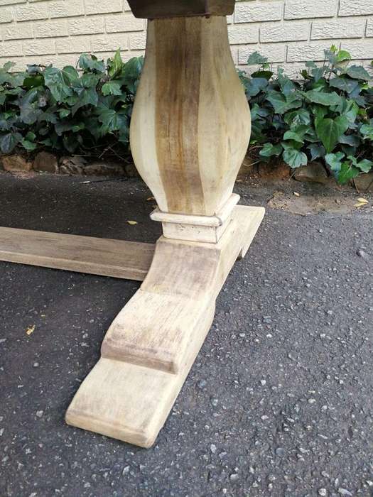 A Large French Style Caved Wooden Refectory / Dining Table