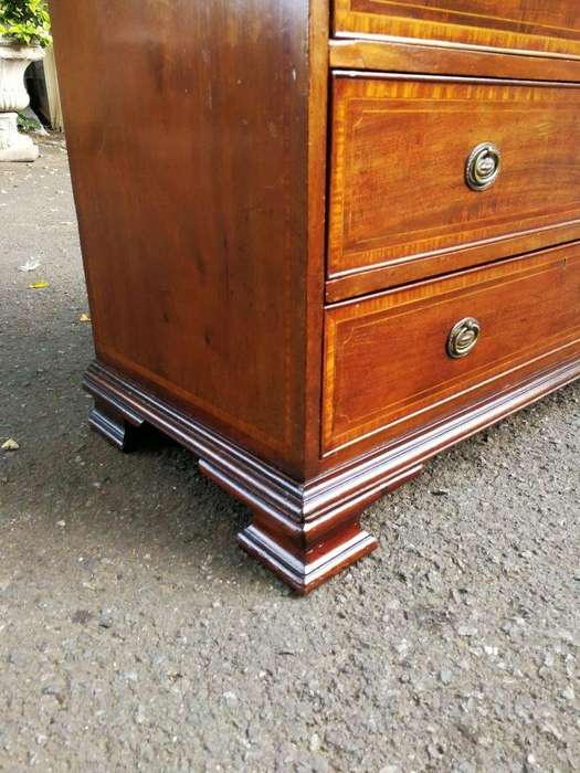 A George III Mahogany Secretaire Bookcase