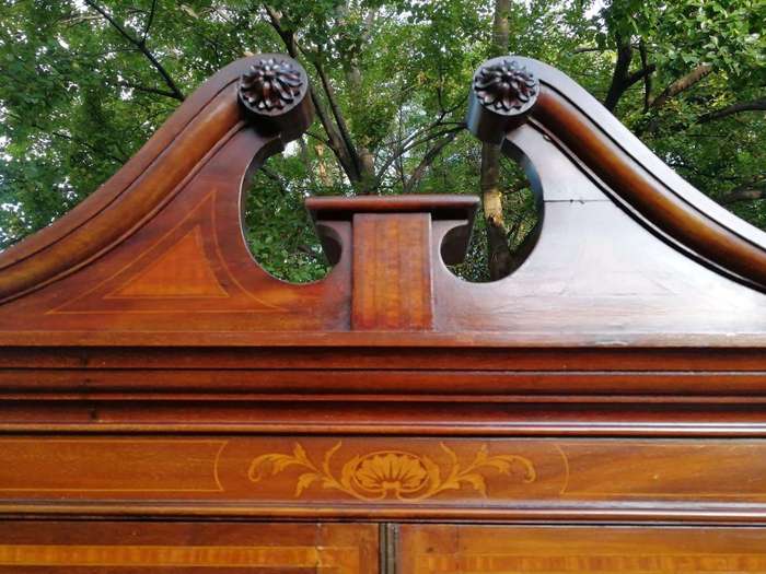 A George III Mahogany Secretaire Bookcase