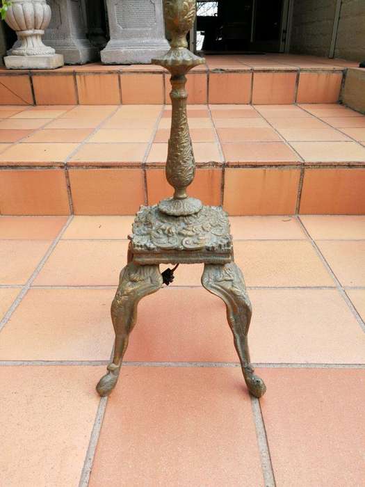 A 20th Century Circa 1970   Brass Floor Lamp