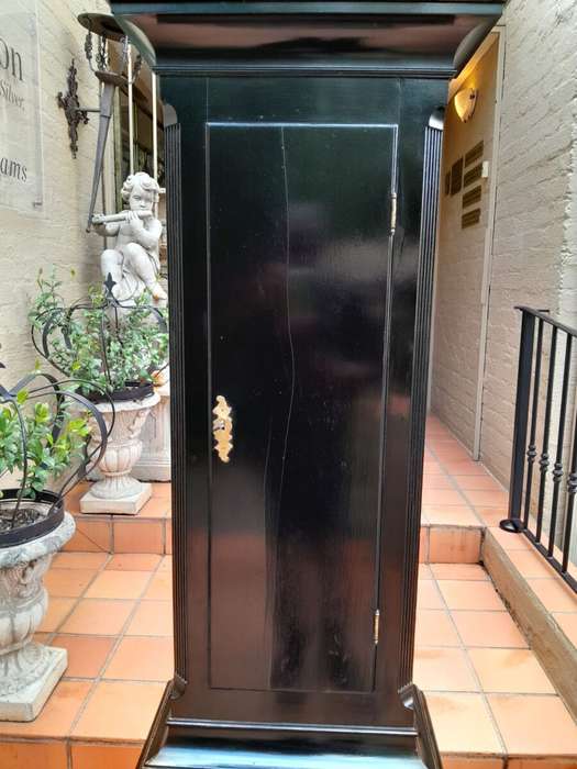 An Antique Early 19th Century Mahogany Longcase / Grandfather Clock in a Contemporary Ebonised Fi...