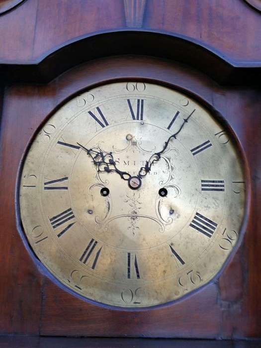 An Early 19th Century Mahogany and Oak Tall  Longcase / Grandfather Clock with Brass Dial Signed ...