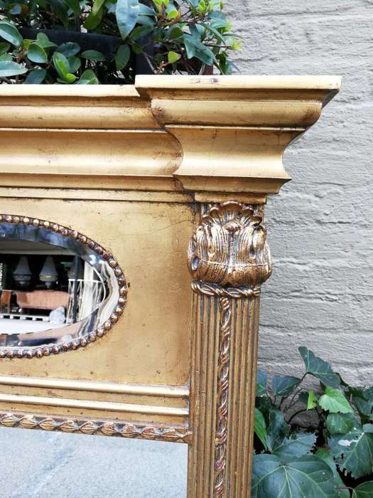 A 20th Century French-style Gilt Bevelled Mirror