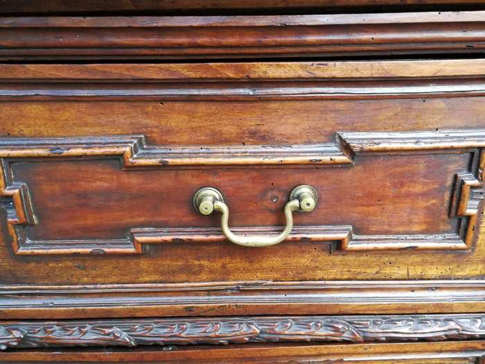 A Late 18th Century Mahogany Carved Chest Of Drawers With British Antique Dealers Association Sta...