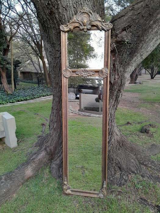 An Ornate Carved Rococo French Style Bevelled Mirror