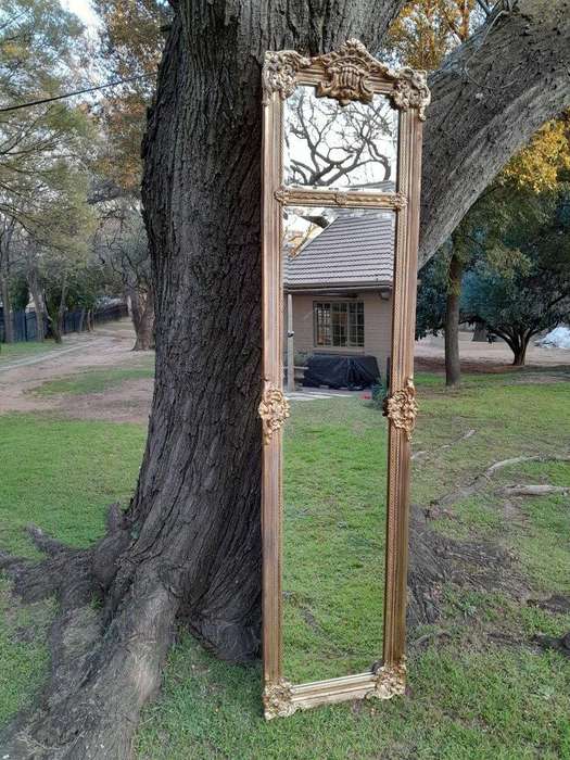 An Ornate Carved Rococo French Style Bevelled Mirror
