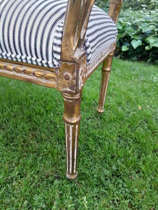 A French Style Carved Window Bench