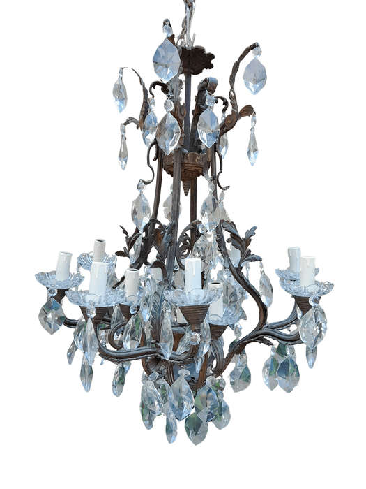 A 20th Century French Style Crystal Chandelier
