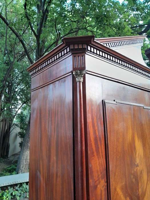 A Late 18th Century / Circa 1780 Dutch Mahogany Neoclassical Mahogany Cabinet /  Armoire With Loc...