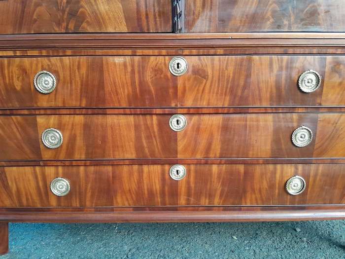 A Late 18th Century / Circa 1780 Dutch Mahogany Neoclassical Mahogany Cabinet /  Armoire With Loc...