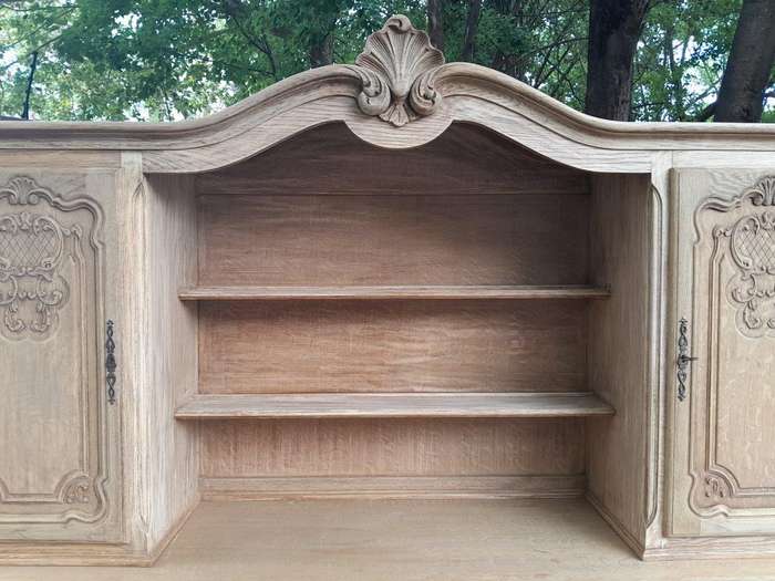 A 20th Century French Style Carved Wooden Sideboard / Server / Drinks Cabinet In A Contemporary N...
