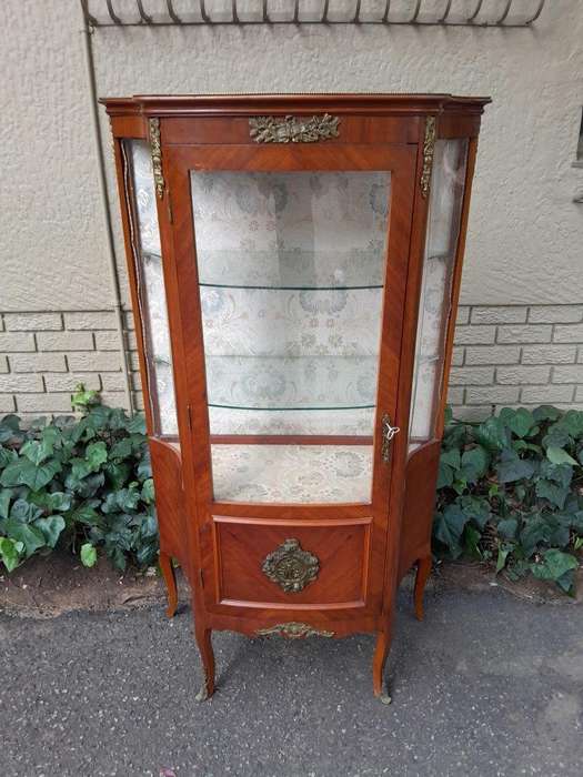 A 20th Century French Style Vitrine With Gilt Mounts