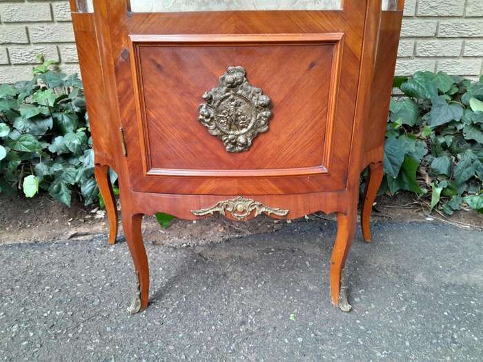 A 20th Century French Style Vitrine With Gilt Mounts