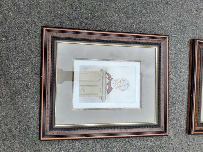 A Set Of Six Photolithographs Of Judges/Legal Studies By  Sir L. M. Ward
