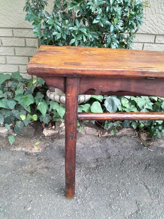 An Antique Early 20th Century Chinese Carved Server / Table with Patina