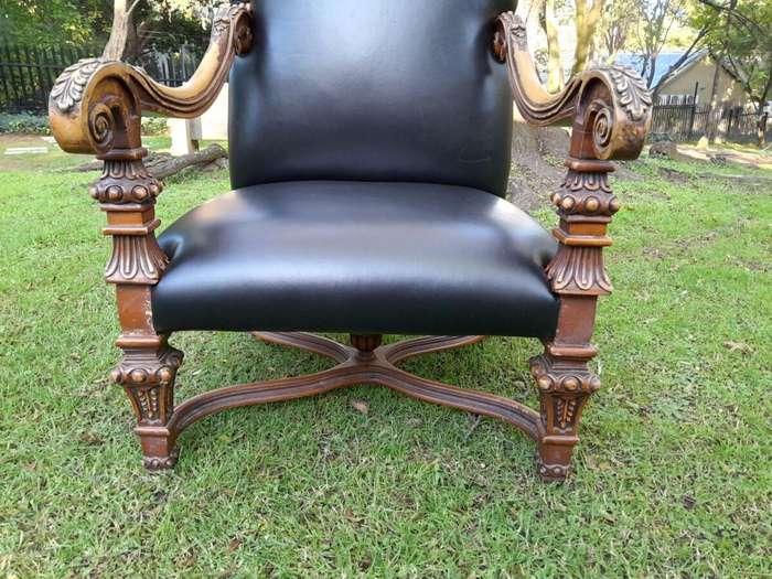 High Back Occasional Arm Chair