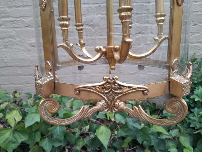 A 20th Century Rare Pair of Brass Lanterns