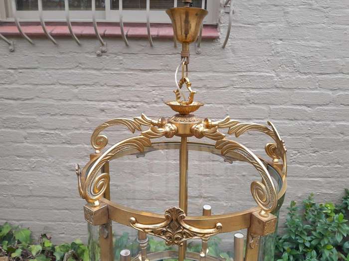 A 20th Century Rare Pair of Brass Lanterns